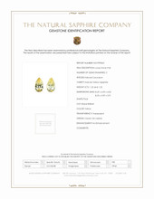 2.44 Ct.Tw.Total Carat Weight Yellow Sapphire Pair from Ceylon (Sri Lanka) Scan Report