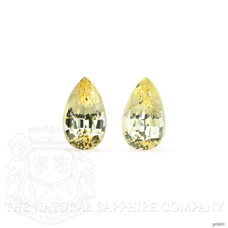 2.44 Ct.Tw. Yellow Sapphire Pair from Ceylon (Sri Lanka)