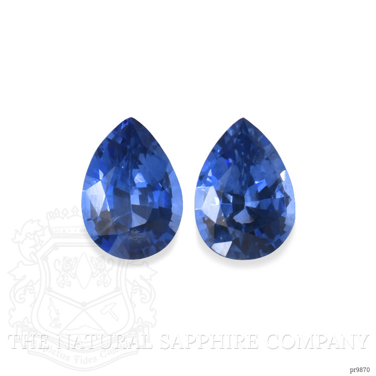 1.75 Ct.Tw. Blue Sapphire Pair from Ceylon (Sri Lanka)