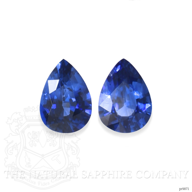 1.78 Ct.Tw. Blue Sapphire Pair from Ceylon (Sri Lanka)