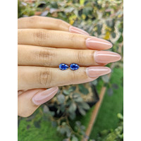 1.79&nbsp;Ct.Tw.Total Carat Weight Blue Sapphire Pair from Ceylon (Sri Lanka) Life Style