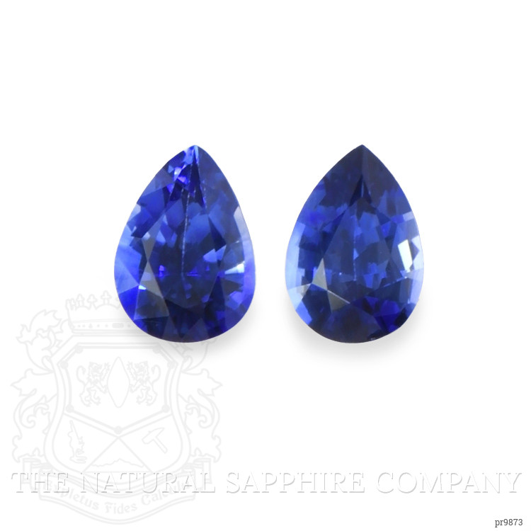 1.70 Ct.Tw. Blue Sapphire Pair from Ceylon (Sri Lanka)