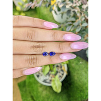 1.70&nbsp;Ct.Tw.Total Carat Weight Blue Sapphire Pair from Ceylon (Sri Lanka) Life Style