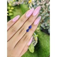 1.70&nbsp;Ct.Tw.Total Carat Weight Blue Sapphire Pair from Ceylon (Sri Lanka) Life Style