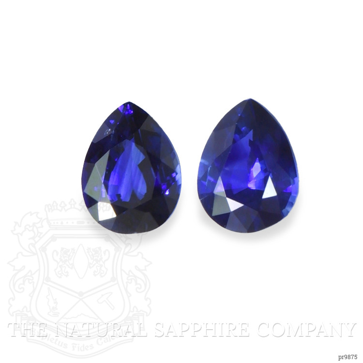 2.75 Ct.Tw. Blue Sapphire Pair from Ceylon (Sri Lanka)