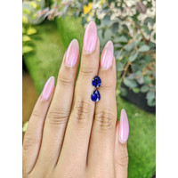 2.75&nbsp;Ct.Tw.Total Carat Weight Blue Sapphire Pair from Ceylon (Sri Lanka) Life Style