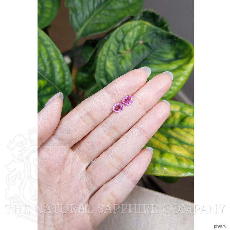 1.75 Ct.Tw. Pink Sapphire Pair from Madagascar