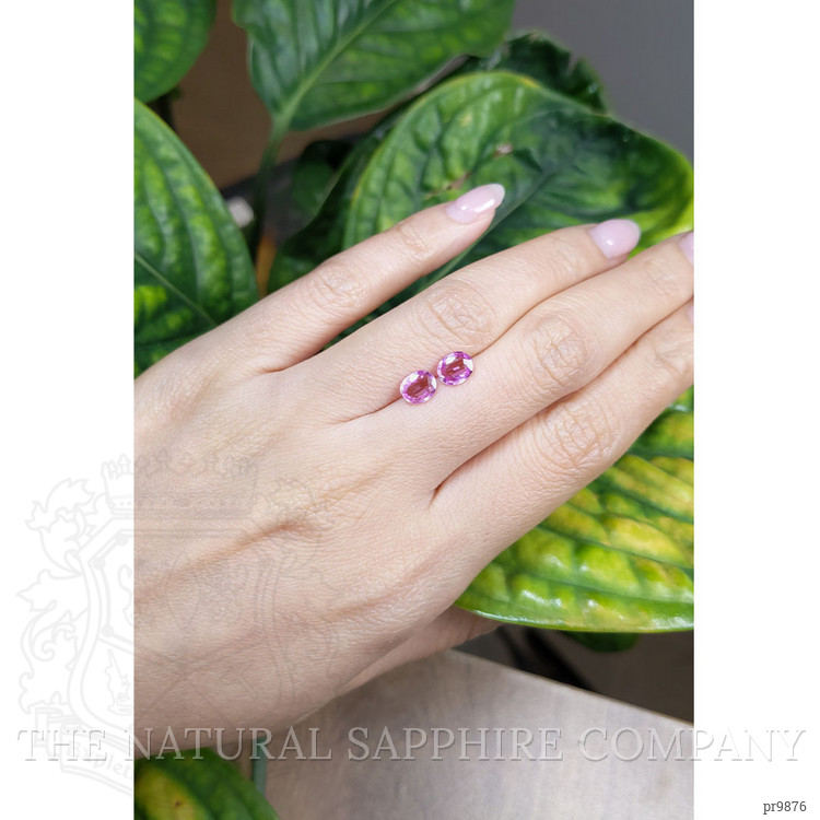 1.75 Ct.Tw. Pink Sapphire Pair from Madagascar