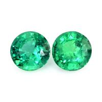 1.55 Ct.Tw.Total Carat Weight Emerald Pair from Zambia Video