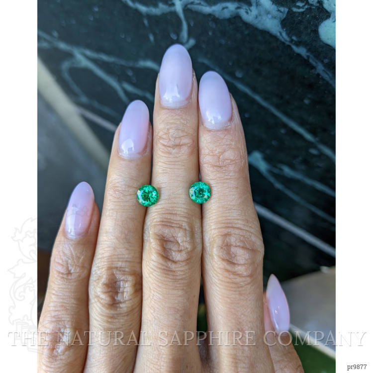 1.55 Ct.Tw. Emerald Pair from Zambia