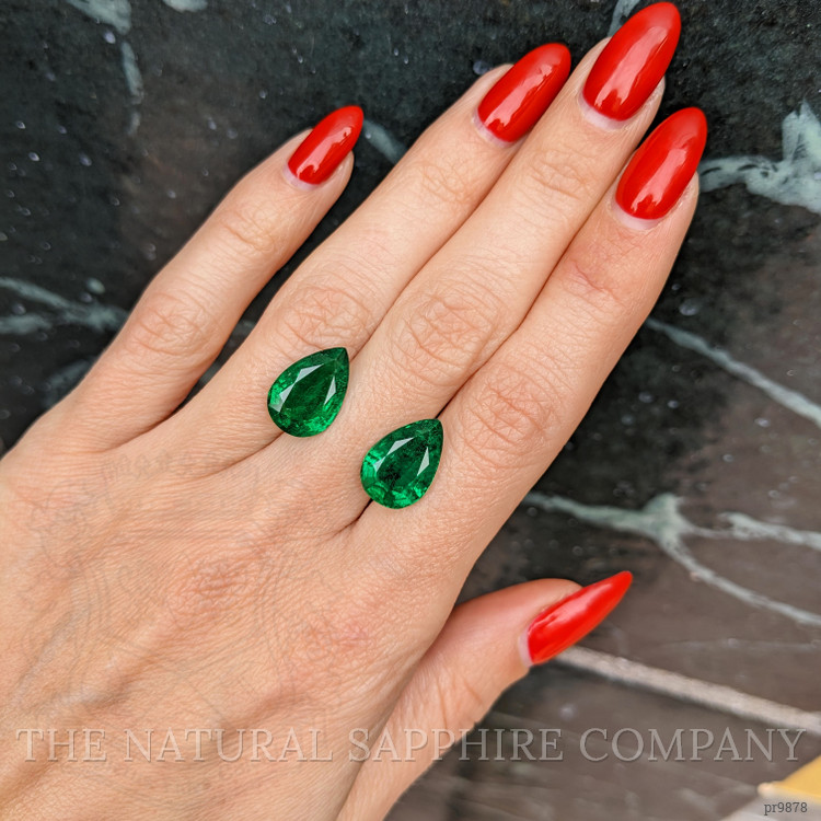 8.34 Ct.Tw. Emerald Pair from Zambia