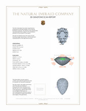 8.34 Ct.Tw.Total Carat Weight Emerald Pair from Zambia 3 D Scan Report