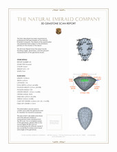 3.27 Ct.Tw.Total Carat Weight Emerald Pair from Zambia 3 D Scan Report