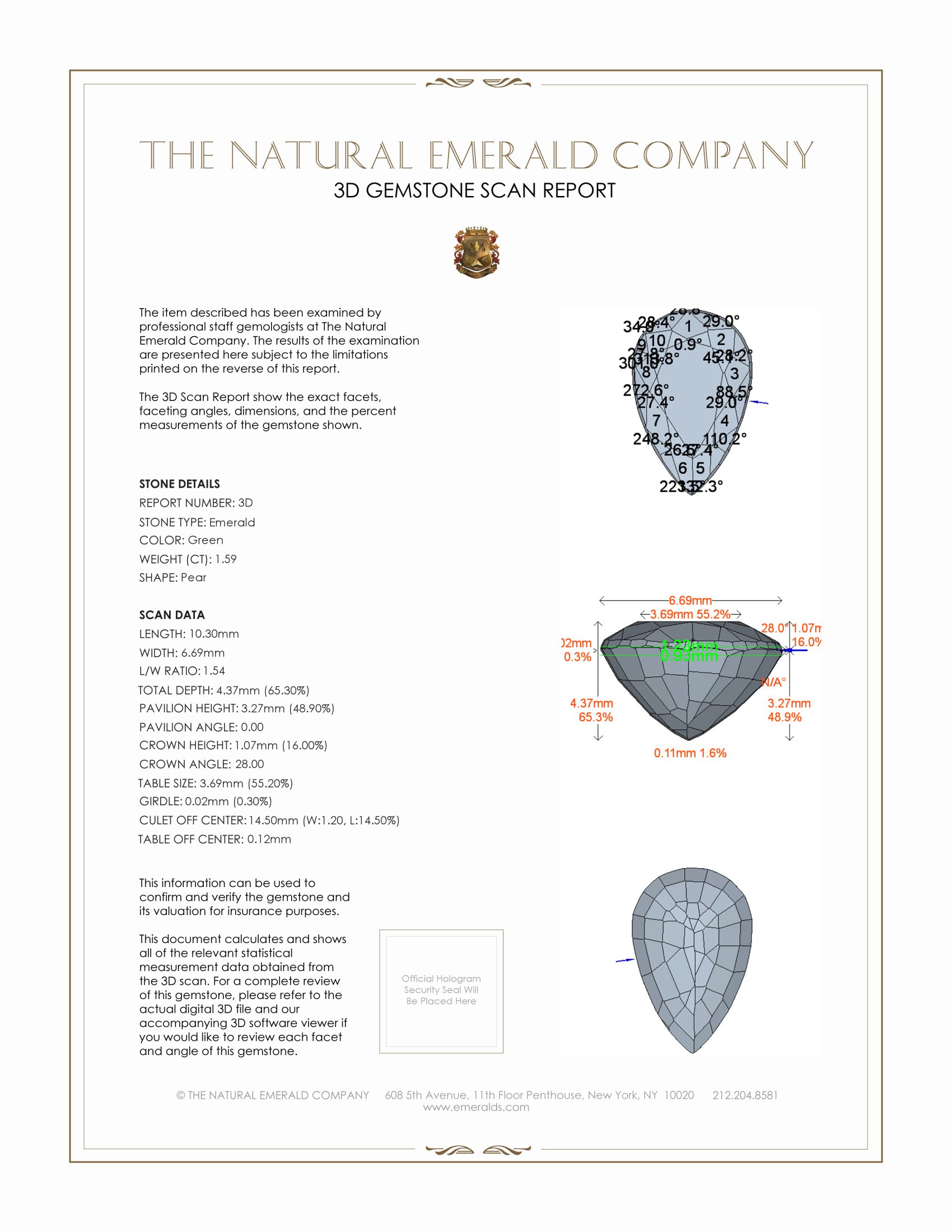 3.27 Ct.Tw. Emerald Pair from Zambia
