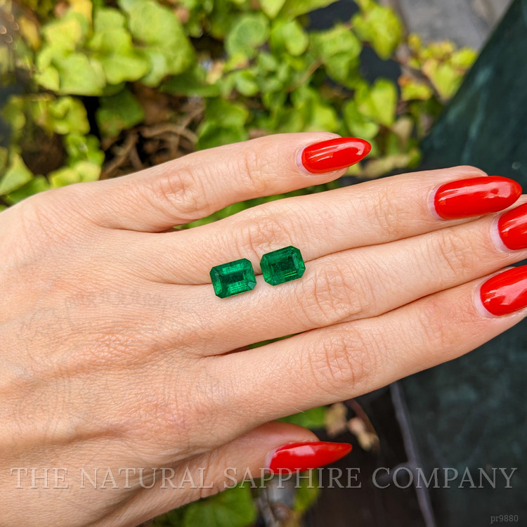 5.15 Ct.Tw. Emerald Pair from Zambia