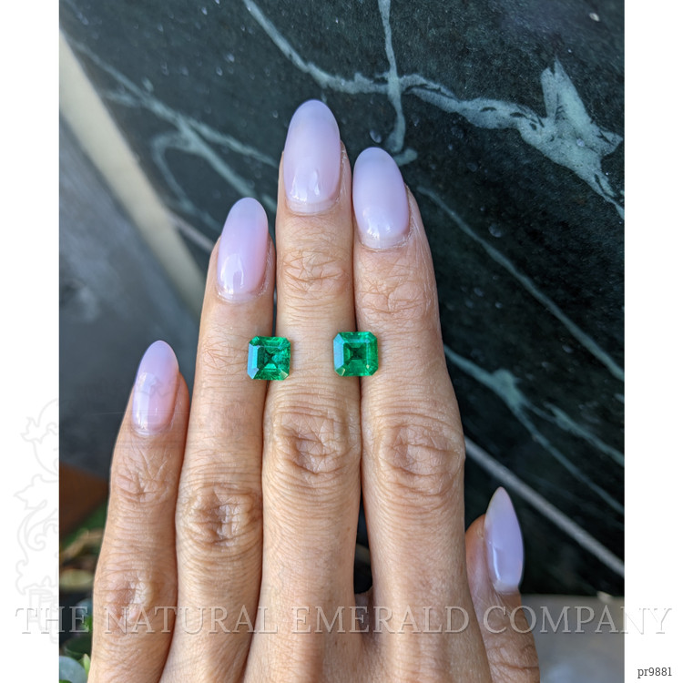 3.00 Ct.Tw. Emerald Pair from Zambia
