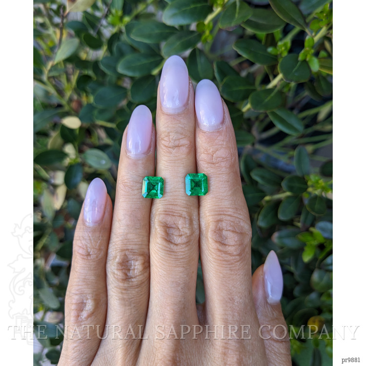 3.00 Ct.Tw. Emerald Pair from Zambia