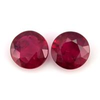 0.95 Ct.Tw.Total Carat Weight Ruby Pair from Mozambique Video