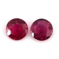 1.28 Ct.Tw.Total Carat Weight Ruby Pair from Mozambique Video