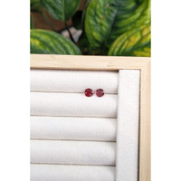 1.28 Ct.Tw.Total Carat Weight Ruby Pair from Mozambique Life Style