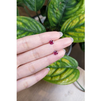 1.28 Ct.Tw.Total Carat Weight Ruby Pair from Mozambique Life Style