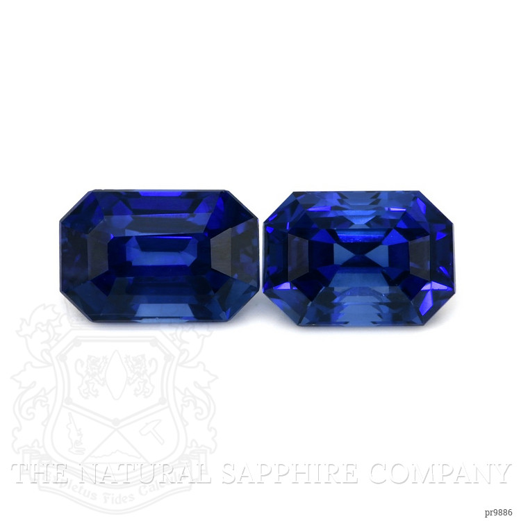 4.29 Ct.Tw. Blue Sapphire Pair from Ceylon (Sri Lanka)