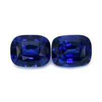 5.30&nbsp;Ct.Tw.Total Carat Weight Blue Sapphire Pair from Ceylon (Sri Lanka) Video