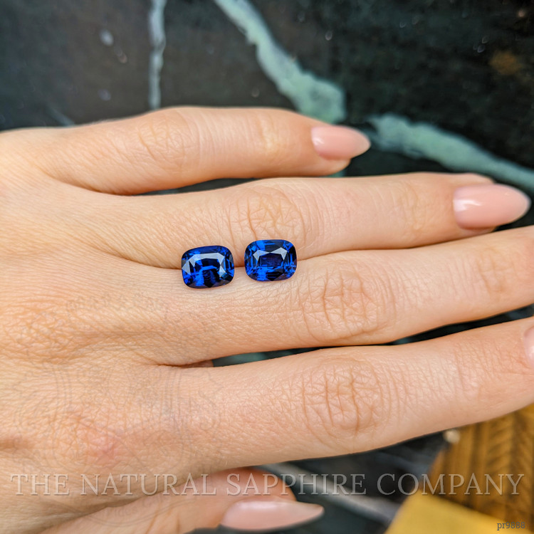 5.30 Ct.Tw. Blue Sapphire Pair from Ceylon (Sri Lanka)