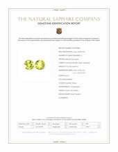 0.74&nbsp;Ct.Tw.Total Carat Weight Greenish Yellow Sapphire Pair from Ceylon (Sri Lanka) Scan Report