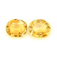 1.81&nbsp;Ct.Tw.Total Carat Weight Yellow Sapphire Pair from Ceylon (Sri Lanka) Video