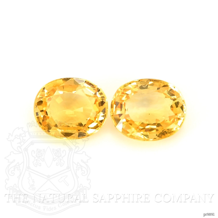 1.81 Ct.Tw. Yellow Sapphire Pair from Ceylon (Sri Lanka)