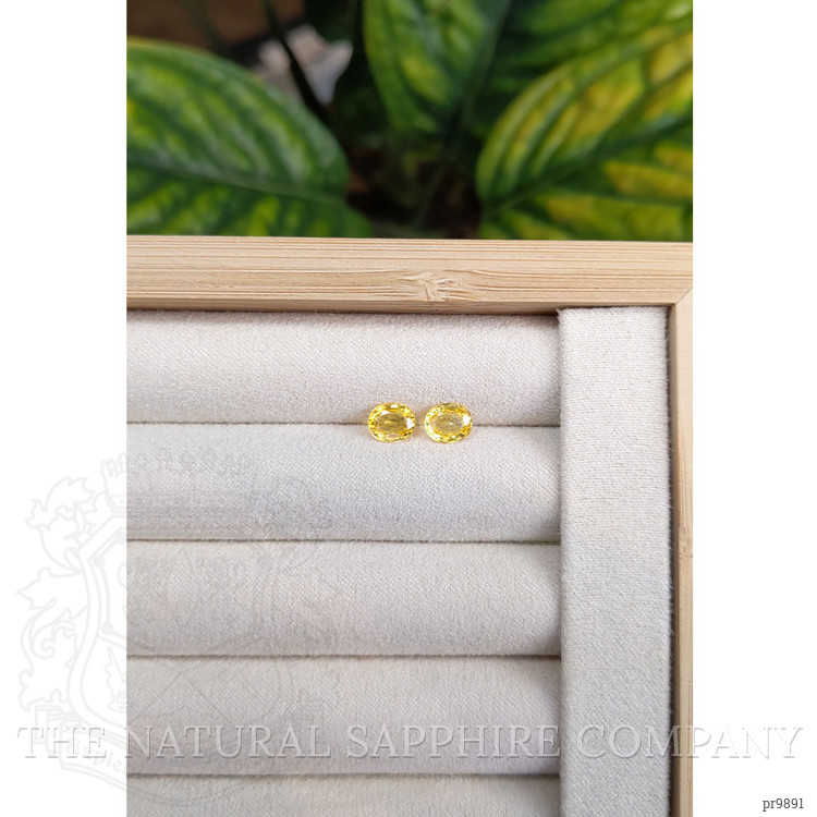 1.81 Ct.Tw. Yellow Sapphire Pair from Ceylon (Sri Lanka)