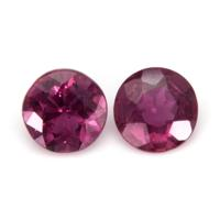 0.75 Ct.Tw.Total Carat Weight Purplish Pink Sapphire Pair from Mozambique Video