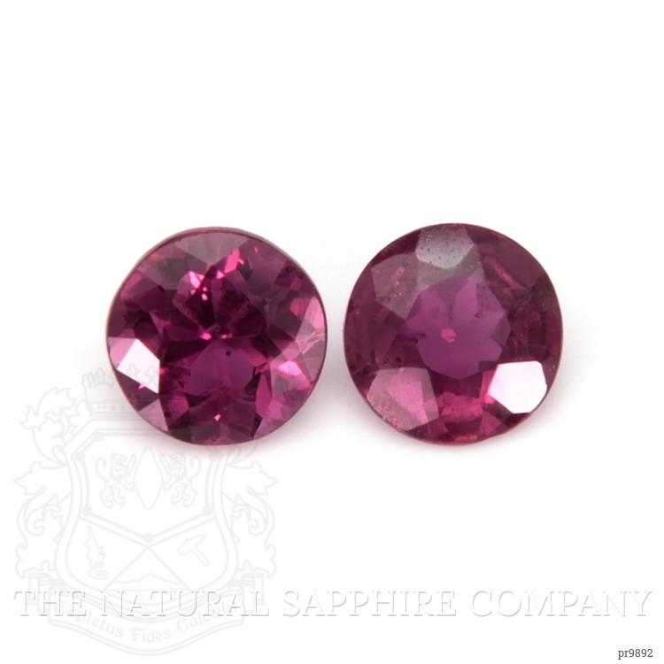 0.75 Ct.Tw. Purplish Pink Sapphire Pair from Mozambique