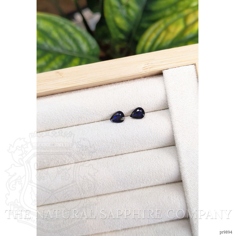 1.50 Ct.Tw. Blue Sapphire Pair from Ceylon (Sri Lanka)