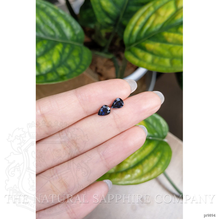 1.50 Ct.Tw. Blue Sapphire Pair from Ceylon (Sri Lanka)