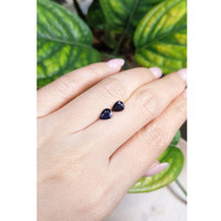 1.50&nbsp;Ct.Tw.Total Carat Weight Blue Sapphire Pair from Ceylon (Sri Lanka) Life Style