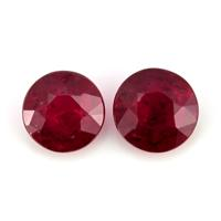 1.20 Ct.Tw.Total Carat Weight Ruby Pair from Mozambique Video