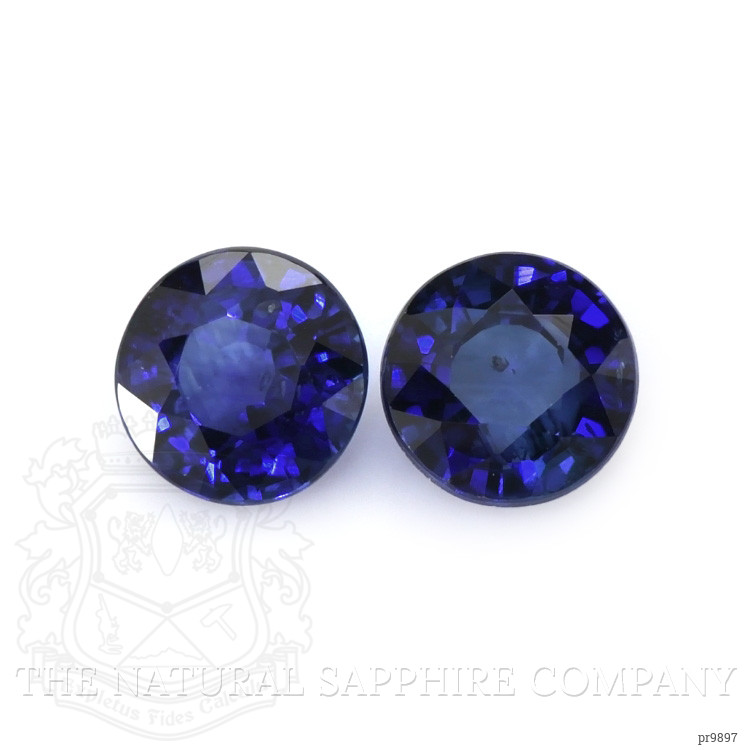 1.37 Ct.Tw. Blue Sapphire Pair from Ceylon (Sri Lanka)