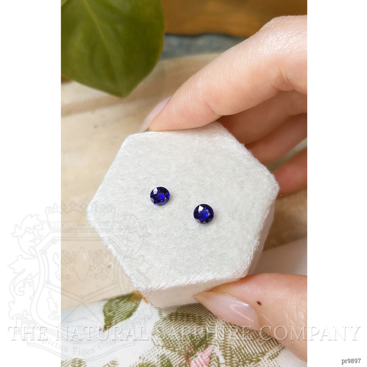 1.37 Ct.Tw. Blue Sapphire Pair from Ceylon (Sri Lanka)