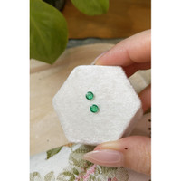 0.66 Ct.Tw.Total Carat Weight Emerald Pair from Zambia Life Style