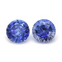0.90&nbsp;Ct.Tw.Total Carat Weight Blue Sapphire Pair from Ceylon (Sri Lanka) Video