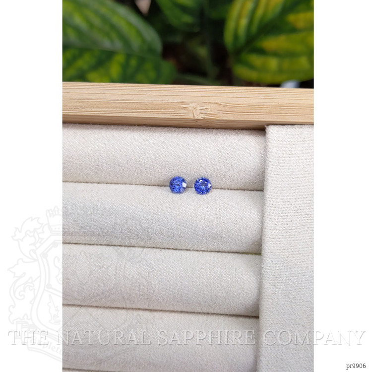 0.90 Ct.Tw. Blue Sapphire Pair from Ceylon (Sri Lanka)