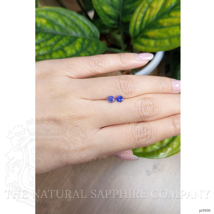 0.90 Ct.Tw. Blue Sapphire Pair from Ceylon (Sri Lanka)