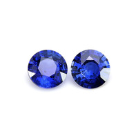 1.08&nbsp;Ct.Tw.Total Carat Weight Blue Sapphire Pair from Ceylon (Sri Lanka) Video