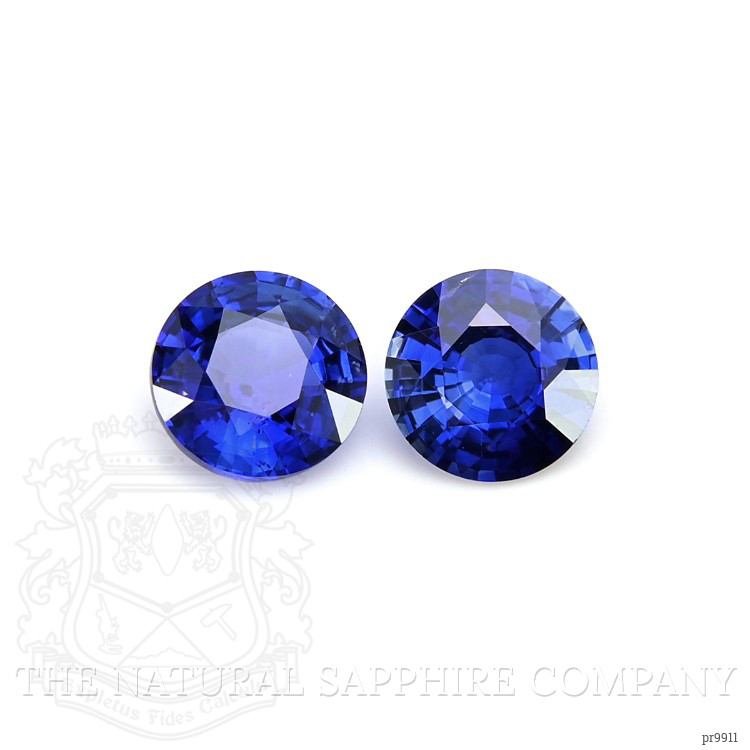 1.08 Ct.Tw. Blue Sapphire Pair from Ceylon (Sri Lanka)