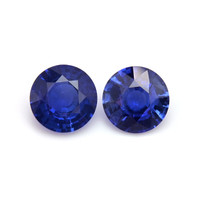 1.11&nbsp;Ct.Tw.Total Carat Weight Blue Sapphire Pair from Ceylon (Sri Lanka) Video
