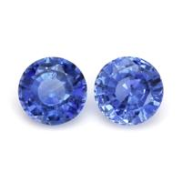 0.56&nbsp;Ct.Tw.Total Carat Weight Blue Sapphire Pair from Ceylon (Sri Lanka) Video