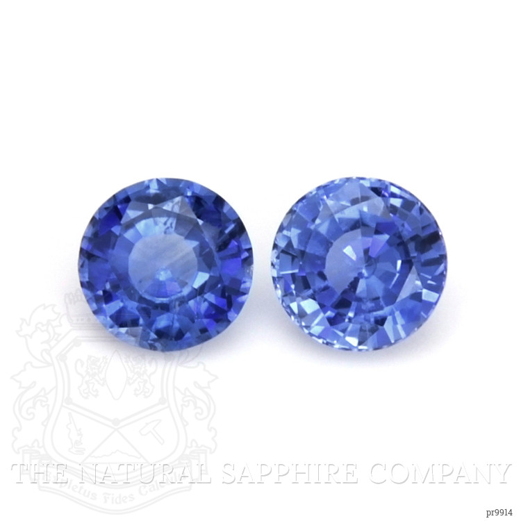 0.56 Ct.Tw. Blue Sapphire Pair from Ceylon (Sri Lanka)