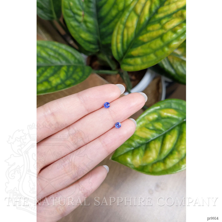 0.56 Ct.Tw. Blue Sapphire Pair from Ceylon (Sri Lanka)